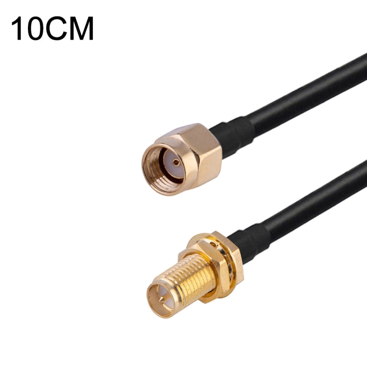 Cavo adattatore coassiale RF RG174, lunghezza: 10 cm, 10cm RP-SMA Male to RP-SMA Female, 10cm RP-SMA Male to RP-SMA Male, 10cm RP-SMA Male to SMA Female, 10cm RP-SMA Male to SMA Male, 10cm SMA Male to SMA Female, 10cm SMA Male to RP-SMA Female
